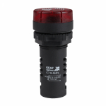 Зуммер с пульсирующим сигналом OptiSignal Compact D22 C7-B-M4FL красный с подсветкой 230 В AC/DC