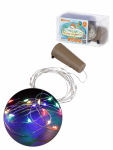 Гирлянда-пробка для бутылки "Роса20" 20LED, 2м, многоцветная, 3хAG13/LR44, TDM Гирлянда-пробка для бутылки "Роса20" 20LED, 2м, многоцветная, 3хAG13/LR44, TDM