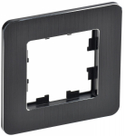 Рамка 1гн металл черный РУ-1-1-Бр RE AL BRITE IEK (5/100)