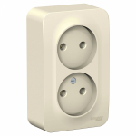 Розетка 2гн без З/К о/у молочный 16А IP20 Blanca Schneider Electric Розетка 2гн без З/К о/у молочный 16А IP20 Blanca Schneider Electric