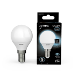 Лампа светодиод 6,5Вт Шар Е14 4100К 550Лм матовая Gauss Black (1/10/100)