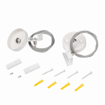 Аксессуар к шинопроводу 3P PTR S-2m WH Подвес для шинопровода белый Jazzway