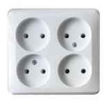 Розетка 4гн без З/К о/у белый 16А IP20 Этюд Systeme Electric (1/7) Розетка 4гн без З/К о/у белый 16А IP20 Этюд Systeme Electric (1/7)