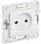 Розетка 1гн без З/К шторки с/у белый арктический механизм 10А SK-R01W SKANDY IEK (1/10/100)