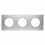 Рамка 3-пост. глянцевый, металл горизонтальная, IP20 Sky ABB