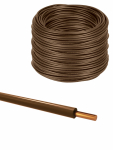 Провод ПуВнг(А)-LS 1х0,5 ГОСТ (1500м), коричневый TDM