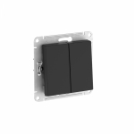 Выключатель 2кл с/у карбон механизм IP44 быстрозажим AtlasDesign AQUA Systeme Electric