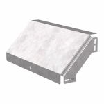 Угол д/листового кабель.лотка 90° вертикально ниспадающий без соединит. разъема сталь светло-серый ПРОМРУКАВ