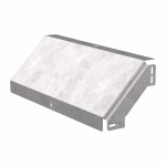 Угол д/листового кабель.лотка 90° вертикально ниспадающий без соединит. разъема сталь светло-серый ПРОМРУКАВ