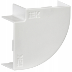 Поворот 90гр. КМП 20х10 бел (4шт/упак) Элекор IEK (1/24/1008)