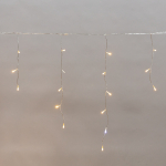 Гирлянда светодиодная Айсикл (баxрома) 25x0,6м, c эффектом мерцания, прозрачный провод, IP44, 230В, диоды ТЕПЛЫЕ БЕЛЫЕ, 588LED NEON-NIGHT