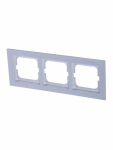 Рамка 3-пост. цвет белый глянцевый, пластик горизонт. и вертик., IP20 Axcent ABB