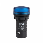 Лампа индикаторная в сборе 1 источник света синяя круглая линза, плоская 24В AC/DC d22мм СВЕТОДИОД. (LED) IP65 КЭАЗ OptiSignal