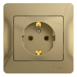 Розетка 1гн с З/К с/у титан в сборе 16А Glossa Systeme Electric Розетка 1гн с З/К с/у титан в сборе 16А Glossa Systeme Electric