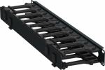 ITK Кабель-органайзер горизонтальный 19" 1U чер. РФ