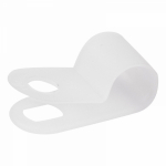 Серьга для кабеля нейлоновая СНК 6мм белая (50шт/упак) REXANT (1/10/280) Серьга для кабеля нейлоновая СНК 6мм белая (50шт/упак) REXANT (1/10/280)