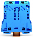 Зажим клеммный проходной 94мм размер ячейки 20мм на DIN-рейку 1 уровень сечение провода 70мм² 150А 1000В термопласт Wago