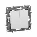 Выключатель 2кл с/у белый механизм Etika Legrand (1/20/100) Выключатель 2кл с/у белый механизм Etika Legrand (1/20/100)