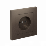 ATLASDESIGN РОЗЕТКА без заземления, 16А, в сборе, МОККО