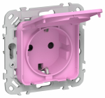 FLITE Роз. с з/к/ш кр. 16А IP44 РСшкр11-0-44-ФлПр пур IEK