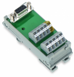 Модуль интерфейса на DIN-рейку разъём D-Sub 2А 125В Wago