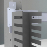 Комплект держателей перфокороба, задних, 1 упаковка - 4 шт ДКС