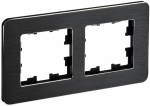 Рамка 2гн металл черный РУ-2-1-Бр RE AL BRITE IEK (5/100)