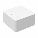 Соединительная/распаячная коробка (розетка) для кабель-канала без клемм 85x85x45мм пластик белый ip55 ПРОМРУКАВ _