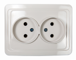 Розетка 2гн без З/К с/у белый 16А 2102-W CLASSICO IN HOME (1/10/180) Розетка 2гн без З/К с/у белый 16А 2102-W CLASSICO IN HOME (1/10/180)