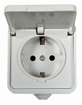 Розетка 1гн с З/К с крыш. о/у белый 16А IP44 3112-W AQUA IN HOME (1/10/200) Розетка 1гн с З/К с крыш. о/у белый 16А IP44 3112-W AQUA IN HOME (1/10/200)
