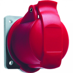 Розетка силовая (CEE) панельная фланцевая 5Р 66x66 400 В (50+60 ГЦ) КРАСНАЯ 6ч пластик IP44 ABB Розетка силовая (CEE) панельная фланцевая 5Р 66x66 400 В (50+60 ГЦ) КРАСНАЯ 6ч пластик IP44 ABB