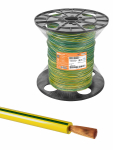 Провод ПуГВ нг(А)-LS 1х2,5 ГОСТ на катушке (500м), желто-зеленый TDM Провод ПуГВ нг(А)-LS 1х2,5 ГОСТ на катушке (500м), желто-зеленый TDM