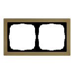 ARTGALLERY PURE 2-постовая РАМКА, МЕТАЛЛ ЛАТУНЬ