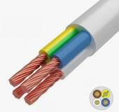 Провод соединительный ПВС 4х1,5 белый Лептон ГОСТ (100) 0,38 кВ
