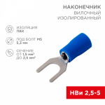 Наконечник вилочный НВИ 2,5-5,3 синий 1,5-2,5мм REXANT (100/100/18000)