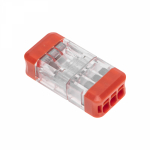 Экспресс-клемма СМК 2273-203R проxодная разъемная 3 полюса 0,5-2,5мм² (блистер 5 шт/уп) REXANT