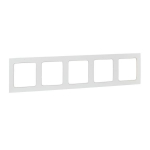 Рамка 5гн белый Стокгольм PROxima EKF (1/15/120)