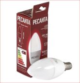 Лампа светодиодная LL-R-C37-7W-230-3K-E14 (свеча, 7Вт, тепл., Е14) Ресанта 76/1/5 Лампа светодиодная LL-R-C37-7W-230-3K-E14 (свеча, 7Вт, тепл., Е14) Ресанта 76/1/5