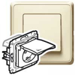 Розетка 1гн с З/К с крыш. с/у крем механизм 16А IP44 Cariva Legrand (1/10/100) Розетка 1гн с З/К с крыш. с/у крем механизм 16А IP44 Cariva Legrand (1/10/100)