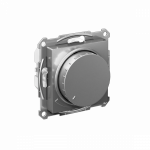 Светорегулятор 400Вт поворотно-нажимной с/у сталь механизм AtlasDesign Systeme Electric