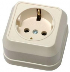 Розетка 1гн с З/К о/у крем 16А IP20 Siva Ustu Makel (1/10/100) Розетка 1гн с З/К о/у крем 16А IP20 Siva Ustu Makel (1/10/100)