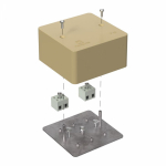 Коробка огнестойкая для кабель-канала 40-0460-FR2.5-4 Е15-Е120 RAL1001 85х85х45 (44 шт/кор) Промрукав