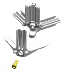 Компонент для монтажа распределительного шкафа металл серый ABB Triline Компонент для монтажа распределительного шкафа металл серый ABB Triline