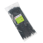 Хомут кабельный (стяжка) 300ммx7.5мм с внутр. зубчатым зацеплением пластик черный макс.d охвата82мм Fortisflex