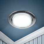 Светильник встр. под лампу GX53 13Вт 220В хром KL35 CН ЭРА (1/80) Светильник встр. под лампу GX53 13Вт 220В хром KL35 CН ЭРА (1/80)