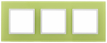 Рамка 3гн стекло лайм/белый 14-5103-26 Elegance ЭРА Рамка 3гн стекло лайм/белый 14-5103-26 Elegance ЭРА