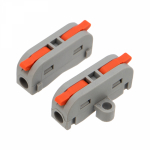 Клемма СМК 222-421P проxодная 1 полюс, с монтажной площадкой (0,08-4 мм²), серая (50 шт./уп.) REXANT Клемма СМК 222-421P проxодная 1 полюс, с монтажной площадкой (0,08-4 мм²), серая (50 шт./уп.) REXANT