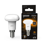 Лампа светодиод 4Вт зерк R39 3000К 350Лм Е14 матовая Gauss Black (1/10/100)