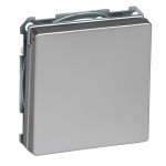 Розетка SE MERTEN 1-мест. механизм с накладкой с З/К скр. уст-ки16А 220-250В с крышкой IP20 алюм.