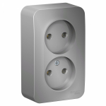 Розетка 2гн без З/К о/у алюминий изол.пласт. 16А IP20 Blanca Systeme Electric (1/5) Розетка 2гн без З/К о/у алюминий изол.пласт. 16А IP20 Blanca Systeme Electric (1/5)